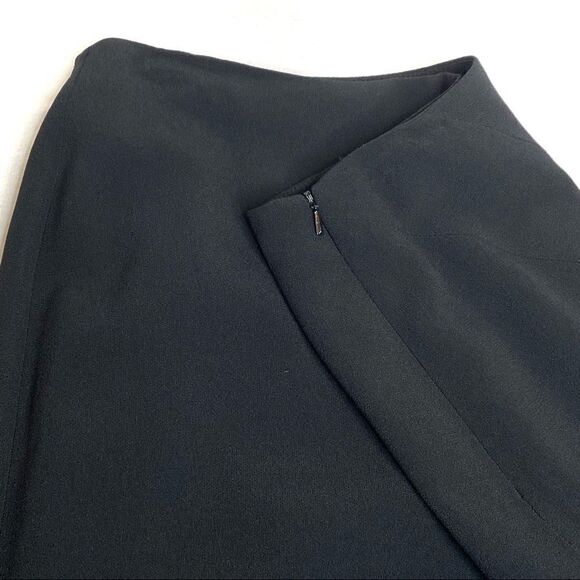 Carmen Marc Valvo Collection black trumpet midi skirt size 8 - Picture 6 of 16